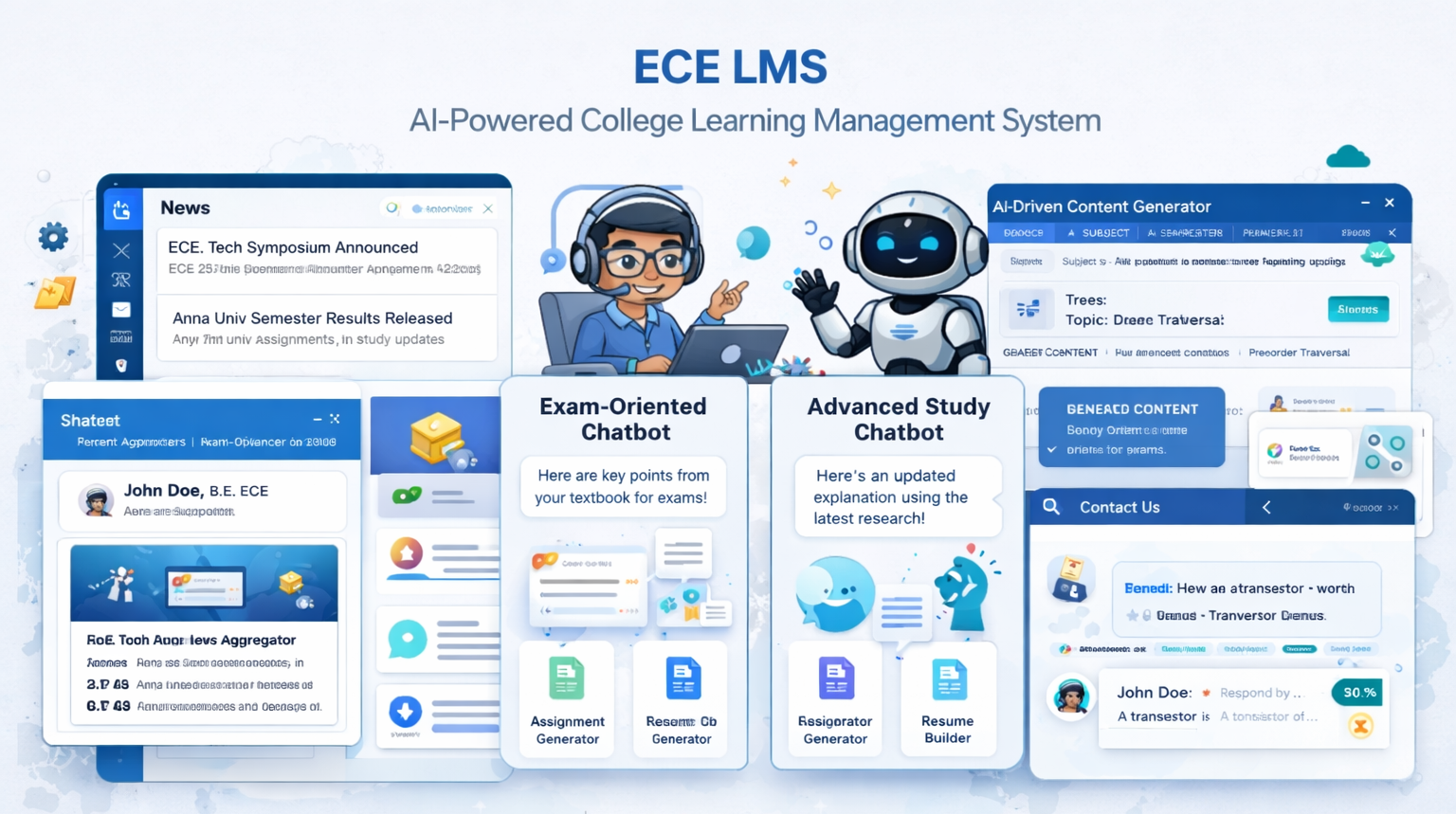 AI Powered College LMS Website